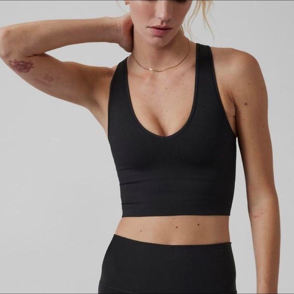 AURORA SEAMLESS CROP RIB TANK